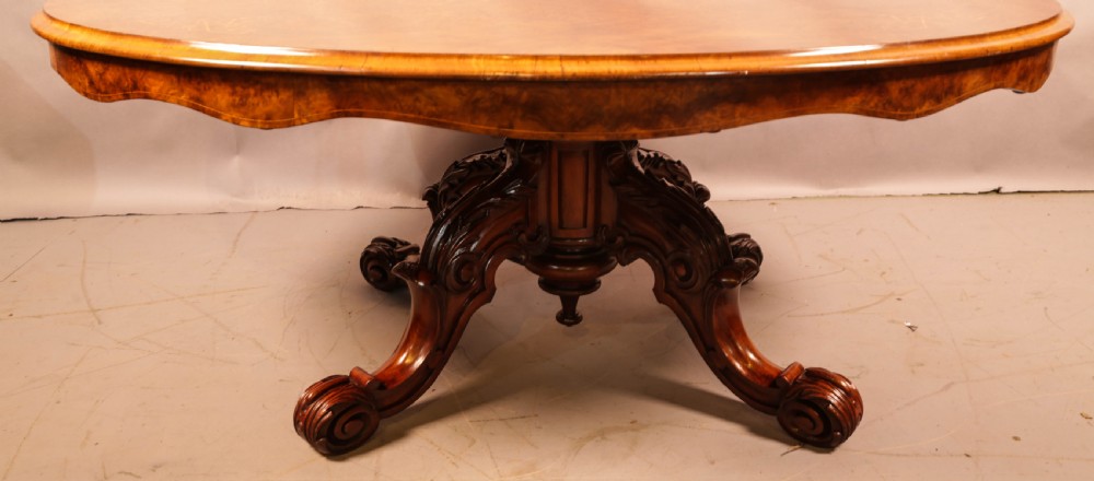 A Victorian Burr Walnut Coffee Table View VIII