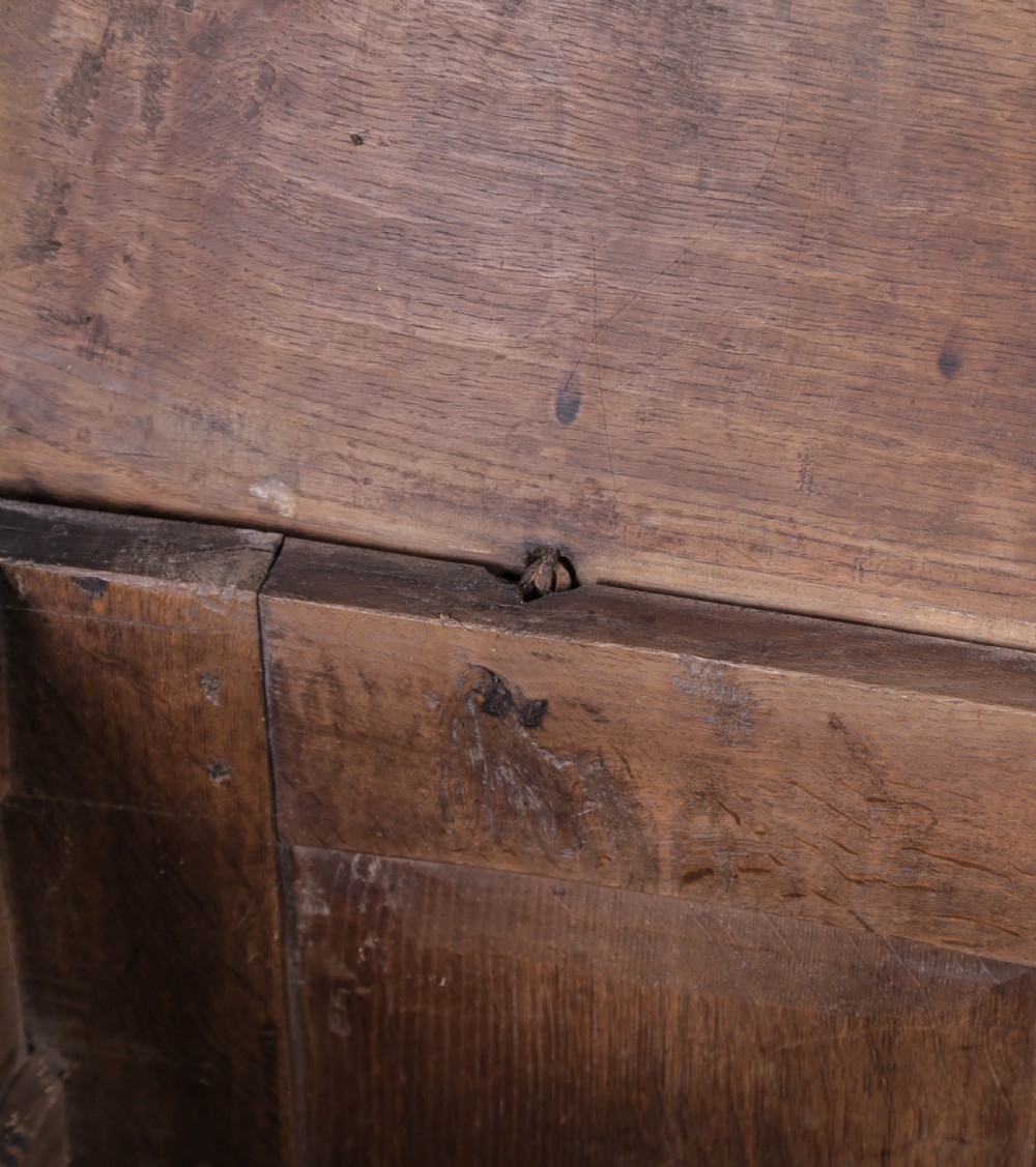 A Super 17th century Oak Dower Chest View IX