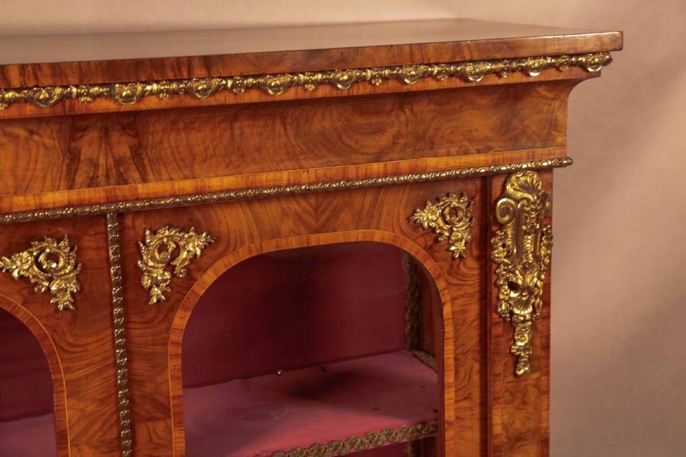 A Very Impressive Victorian two door Bookcase in Burr Walnut View X