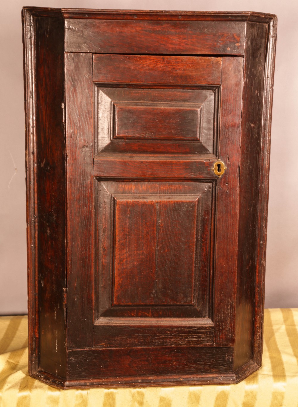 A Good Early Oak Corner Cupboard