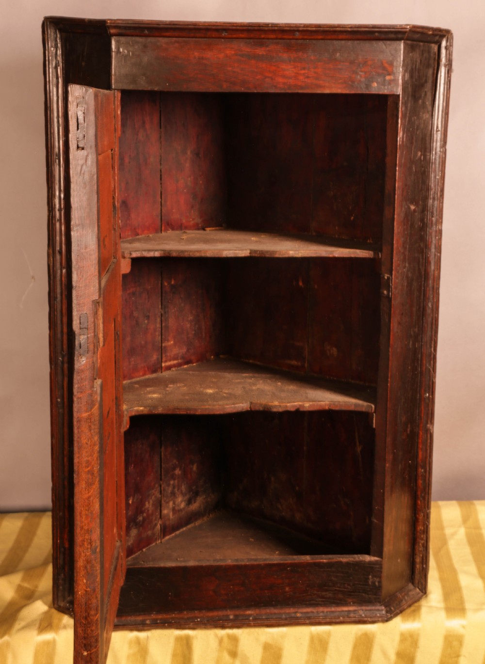 A Good Early Oak Corner Cupboard View IV
