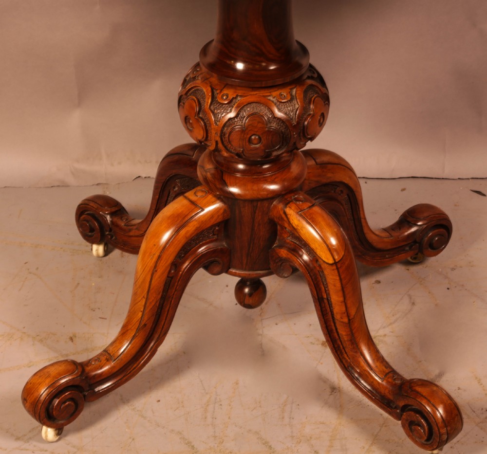 A Good William IV Tea Table in Rosewood  View VIII