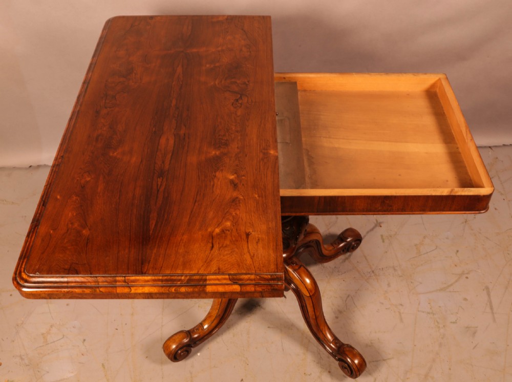 A Good William IV Tea Table in Rosewood  View IX