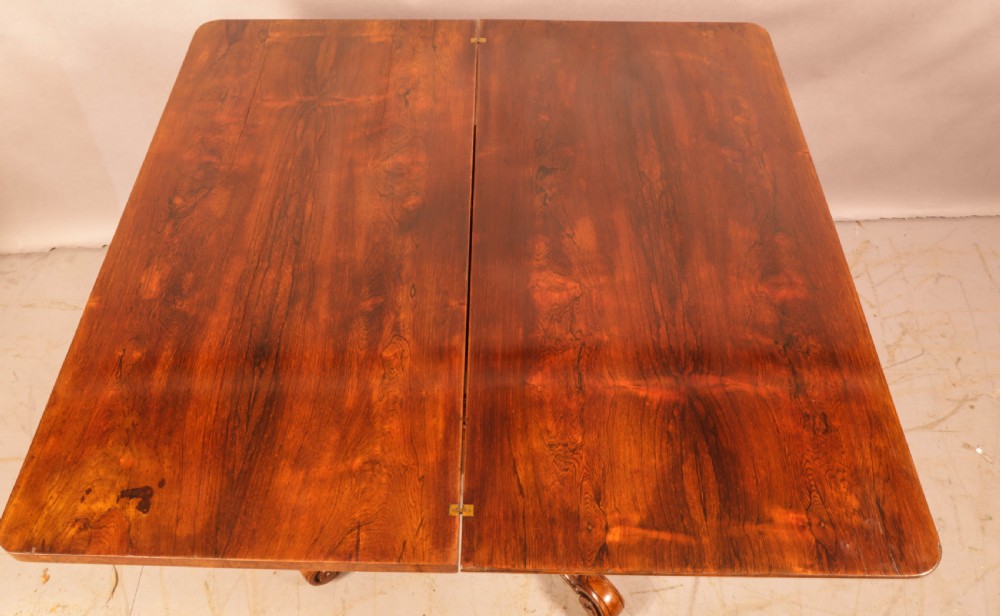 A Good William IV Tea Table in Rosewood  View XI