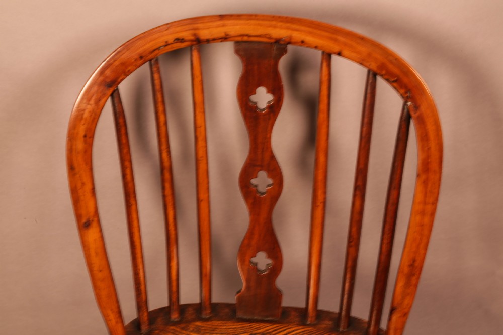 A Good Lincolnshire Yew Wood Kitchen Windsor Chair View IV