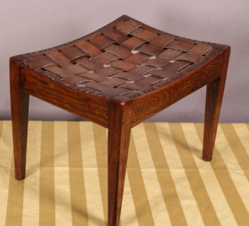 Simpson of Kendall Foot Stool Arts and Crafts