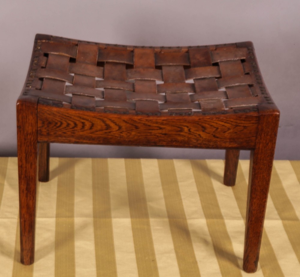 Simpson of Kendall Foot Stool Arts and Crafts View II