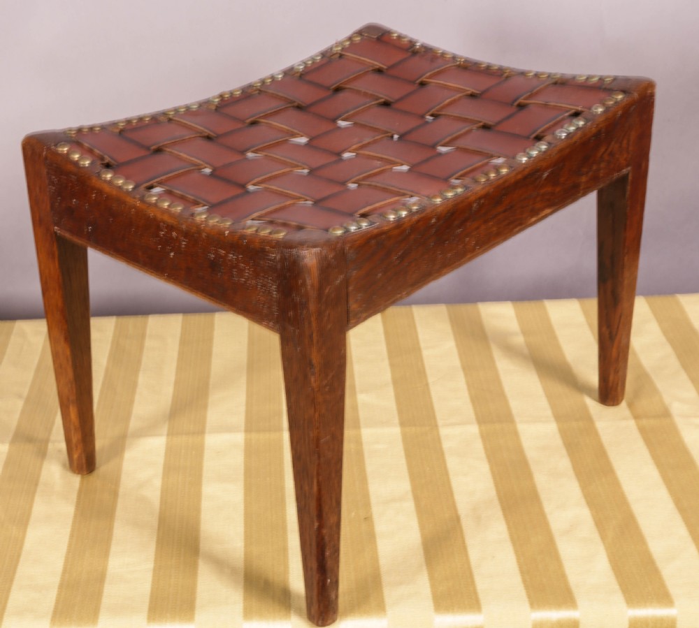 Simpson of Kendall Foot Stool Arts and Crafts View III