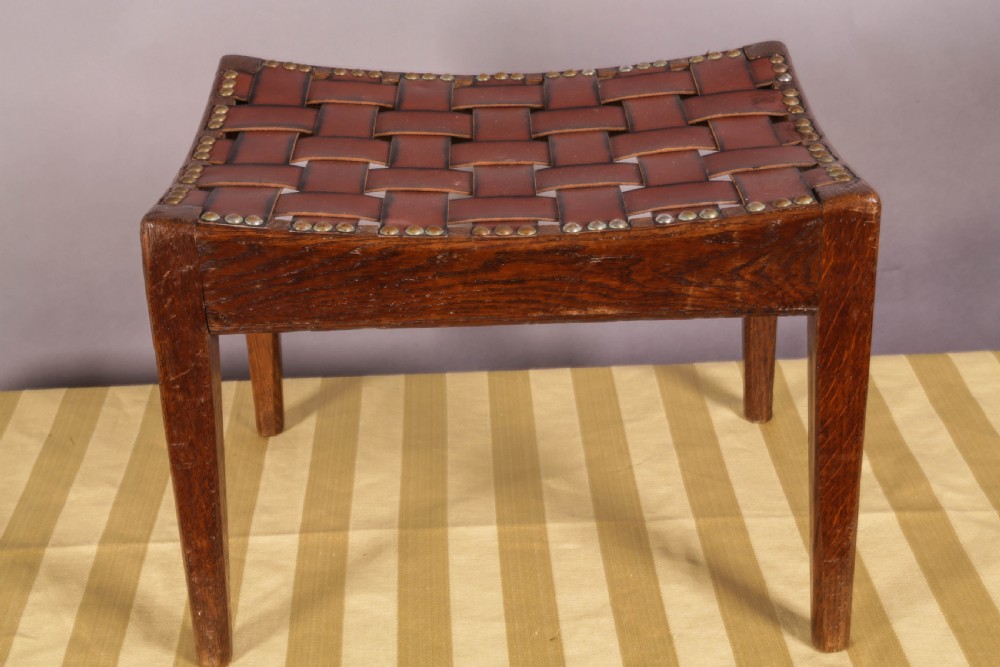 Simpson of Kendall Foot Stool Arts and Crafts View VI