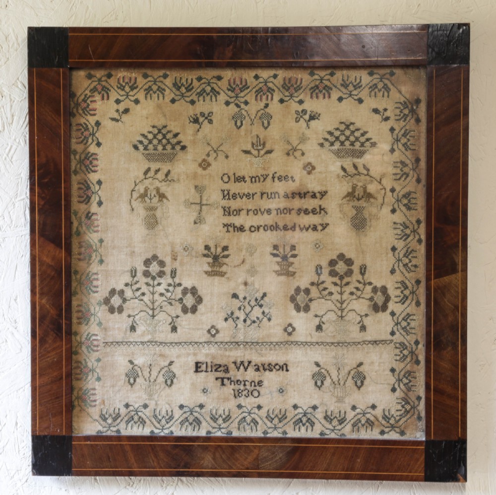 Georgian Needlework Sampler Eliza Watson of Thorne 1820