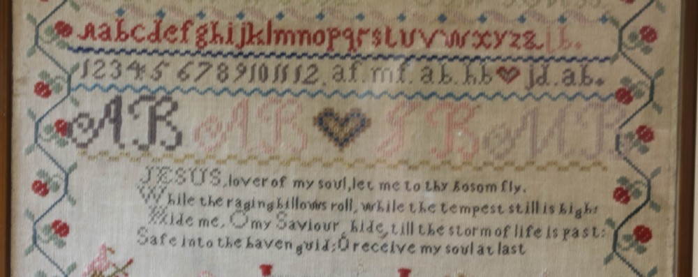 A Needlework Sampler y Hellen Barnett of Aberdeen aged 10 View IV