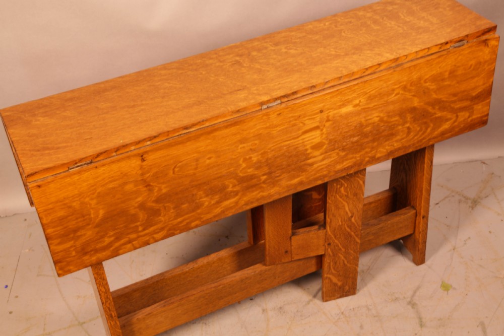 Arts and Crafts Drop Leaf Dining Table View II