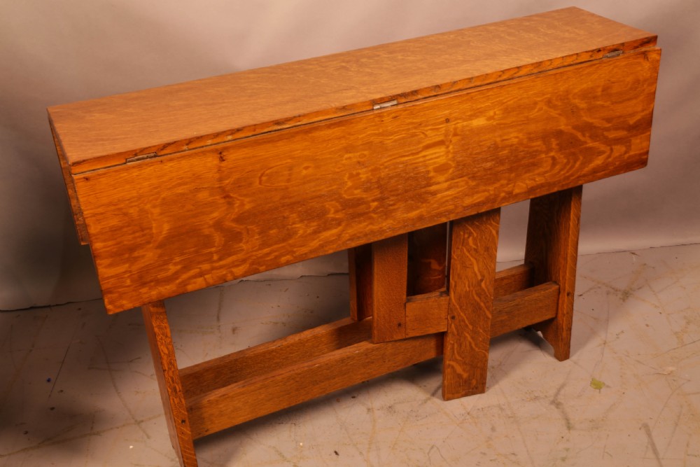Arts and Crafts Drop Leaf Dining Table View IV