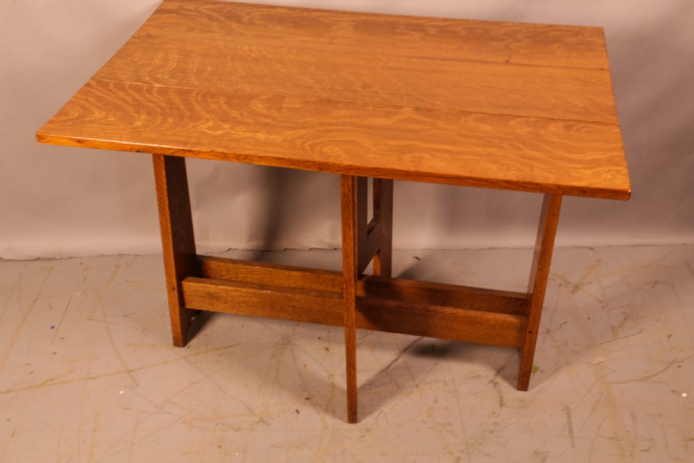 Arts and Crafts Drop Leaf Dining Table View VI