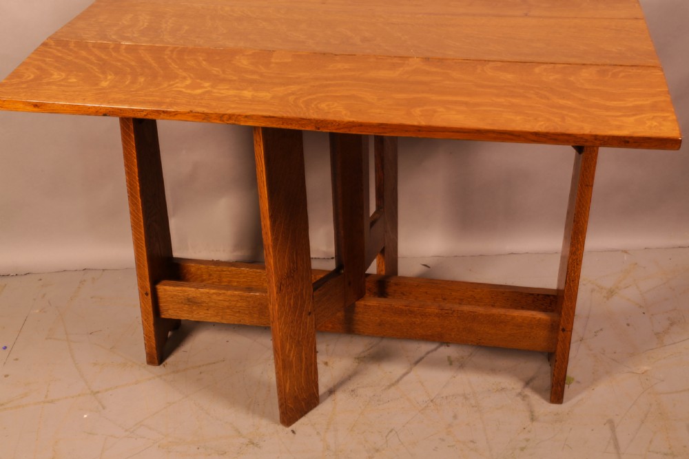 Arts and Crafts Drop Leaf Dining Table View IX
