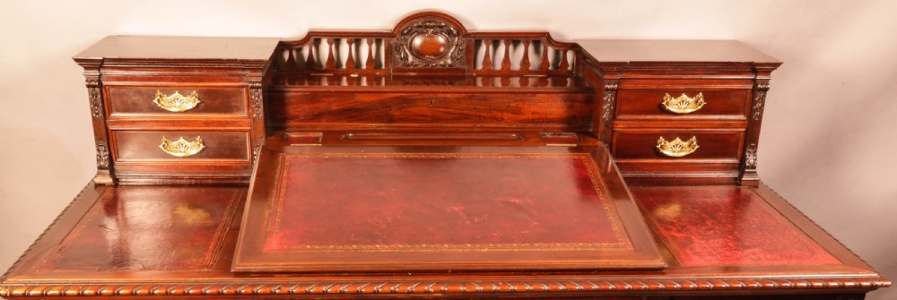 A stunning Quality Victorian Pedestal Desk View III