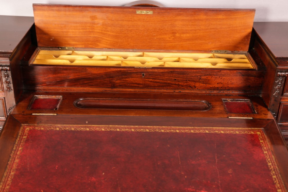 A stunning Quality Victorian Pedestal Desk View VII