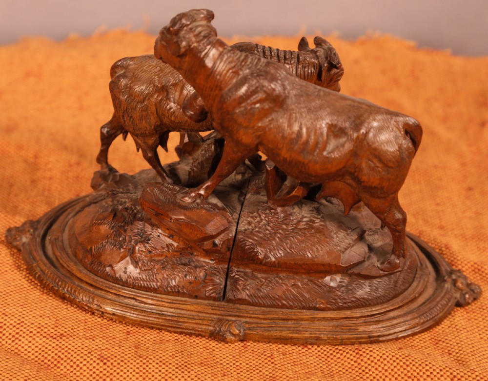 A Black Forest Bull Cow and Calf group View II