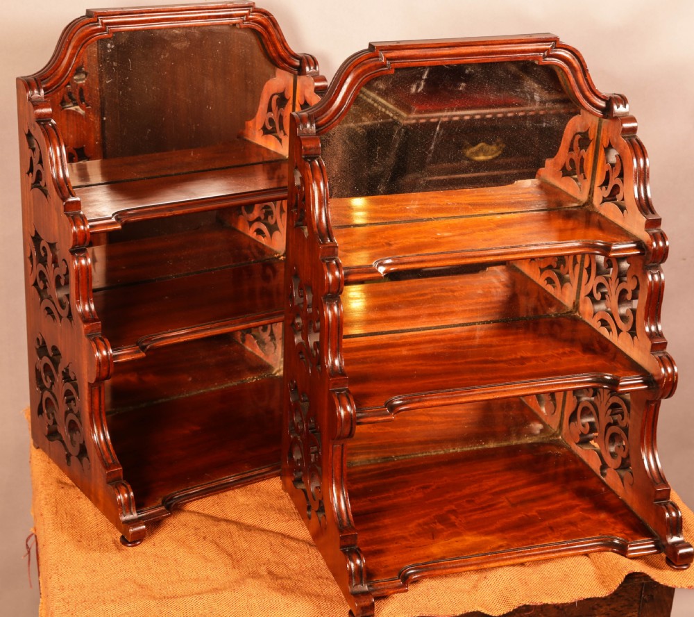 A Matching Pair of Mahogany Miniature Stands View II