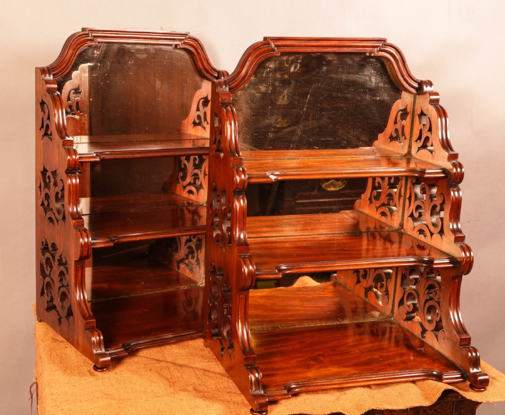 A Matching Pair of Mahogany Miniature Stands View V