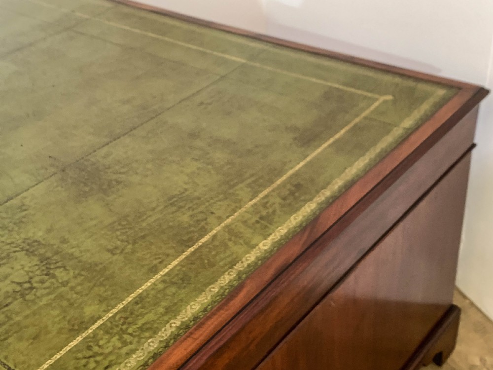 A Super Victorian Mahogany Partners Desk View III