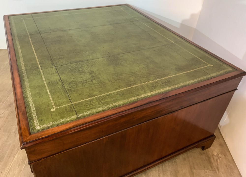A Super Victorian Mahogany Partners Desk View VI