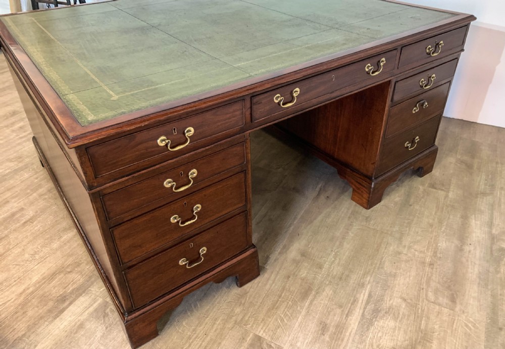 A Super Victorian Mahogany Partners Desk View VII