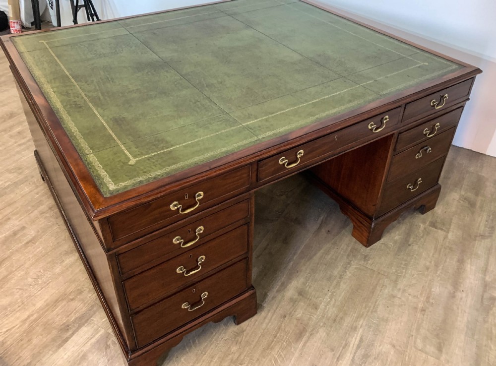 A Super Victorian Mahogany Partners Desk View VIII