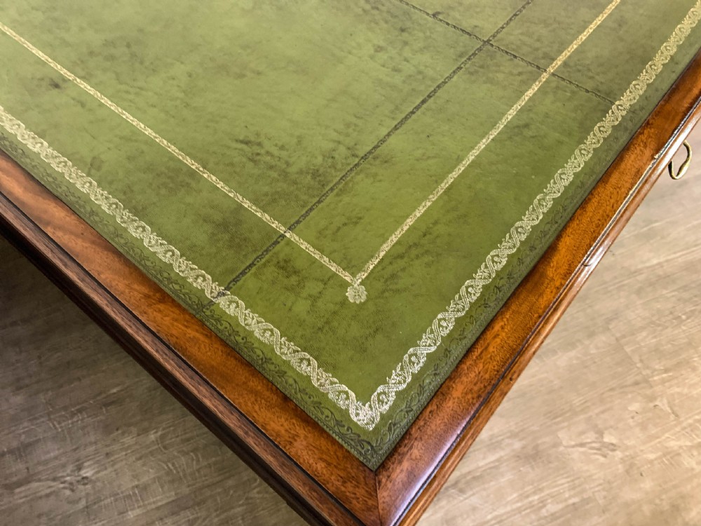 A Super Victorian Mahogany Partners Desk View IX