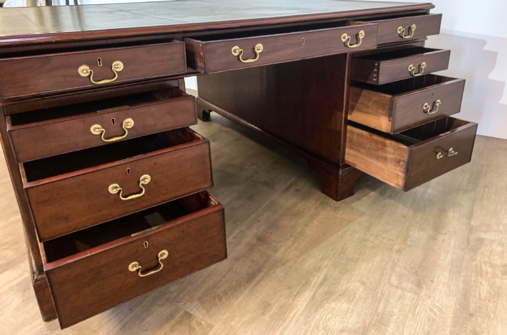 A Super Victorian Mahogany Partners Desk View XIII