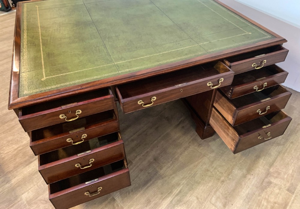 A Super Victorian Mahogany Partners Desk View XIV