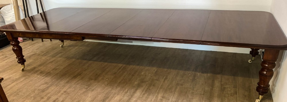 A Super Victorian Extending Dining Table in Mahogany seats up to 14 View IV