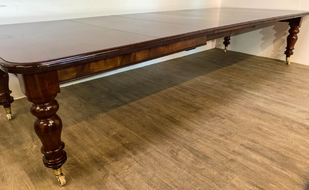 A Super Victorian Extending Dining Table in Mahogany seats up to 14 View VIII