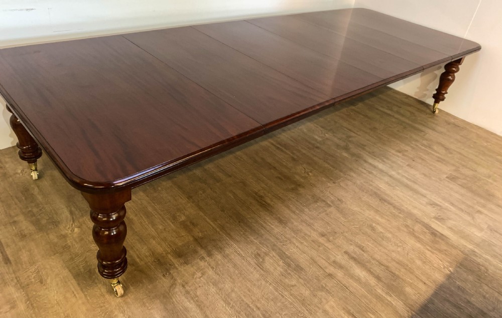 A Super Victorian Extending Dining Table in Mahogany seats up to 14 View X