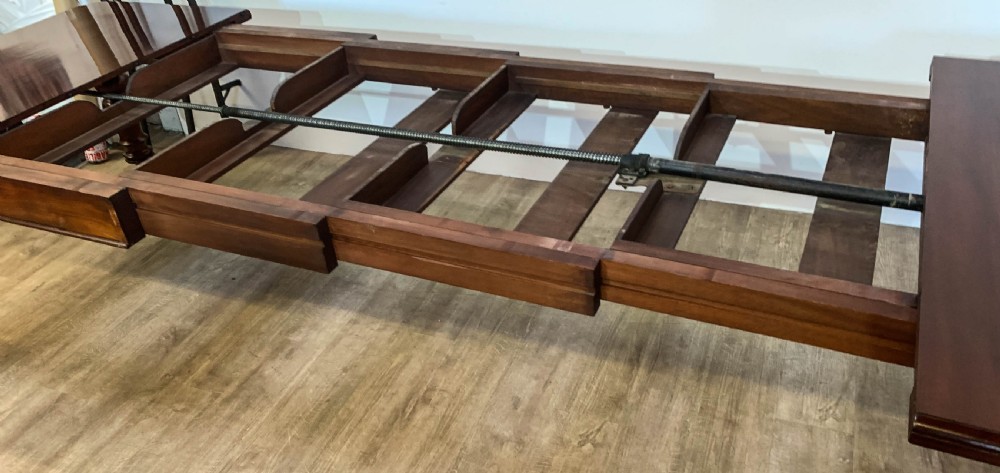 A Super Victorian Extending Dining Table in Mahogany seats up to 14 View XIV
