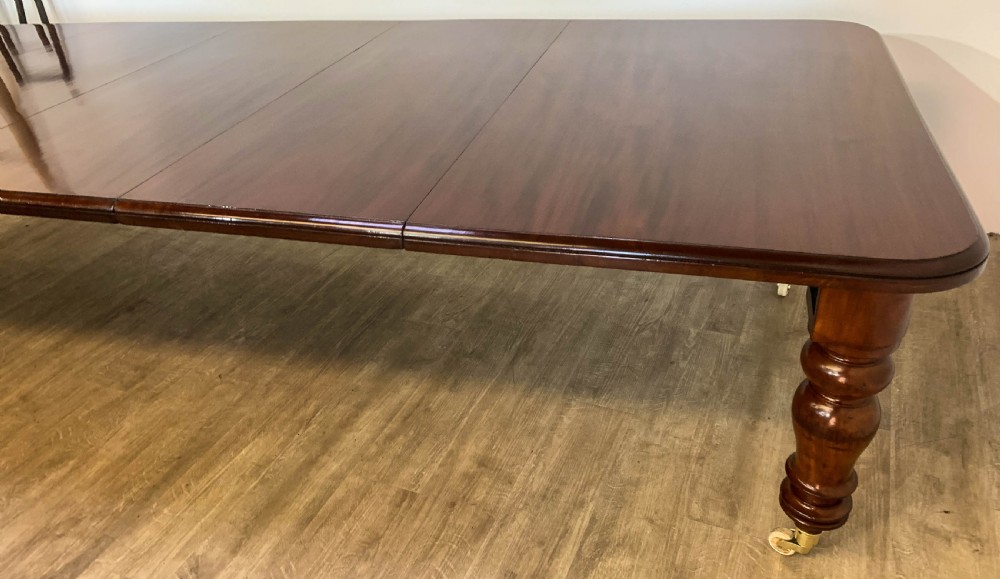 A Super Victorian Extending Dining Table in Mahogany seats up to 14 View XIX