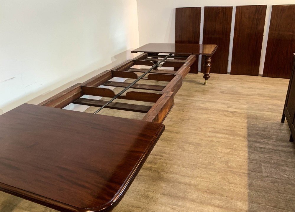 A Super Victorian Extending Dining Table in Mahogany seats up to 14 View XXI