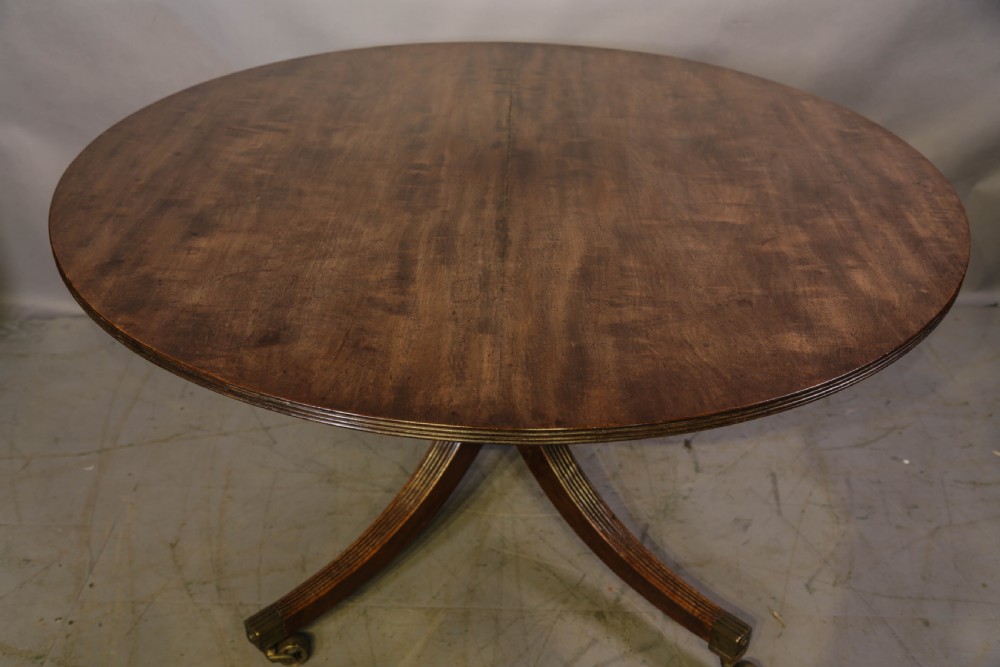 A Rare Georgian Circular Top Dining Table in Mahogany