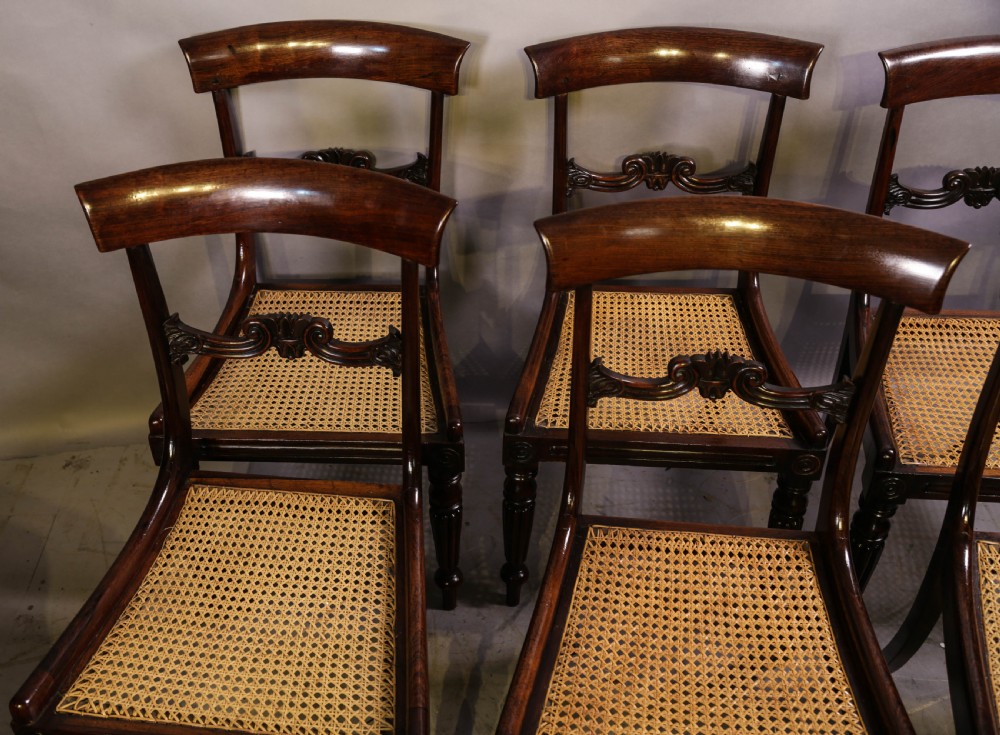 A Super Set of 6 Regency Dining Chairs in Rosewood View III