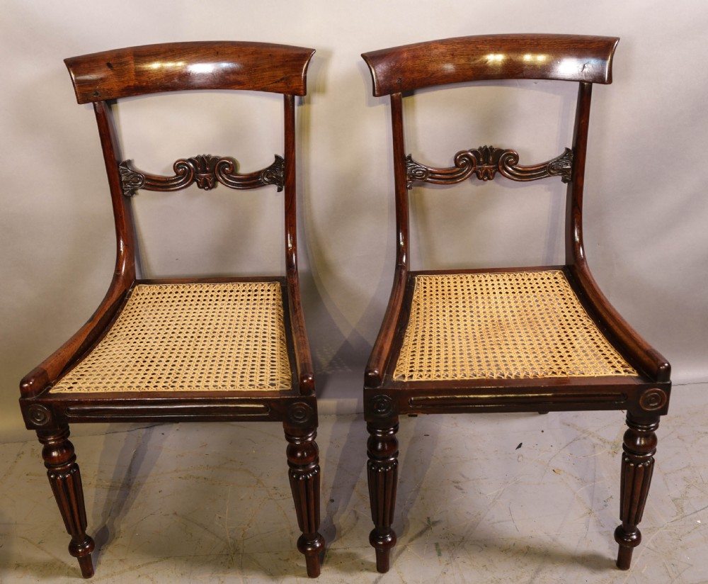 A Super Set of 6 Regency Dining Chairs in Rosewood View VI