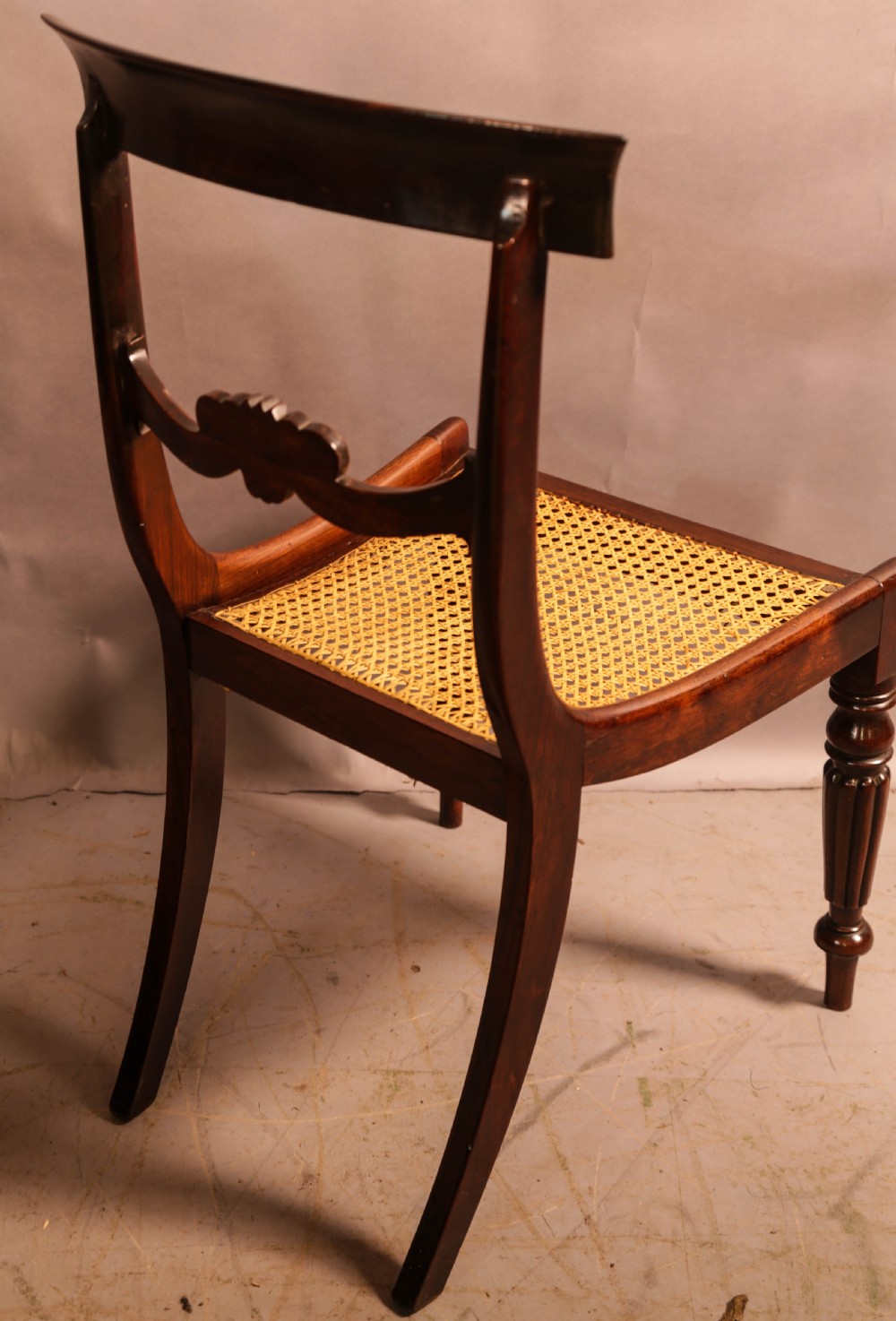 A Super Set of 6 Regency Dining Chairs in Rosewood View IX