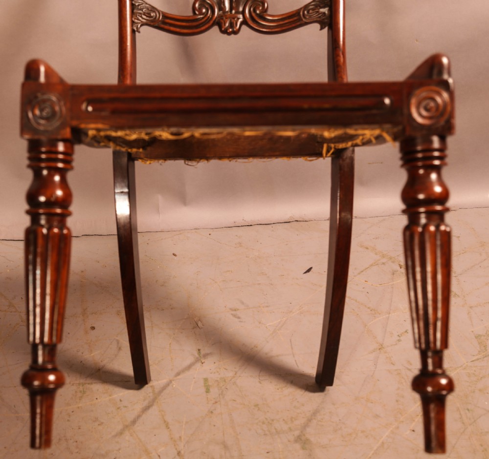 A Super Set of 6 Regency Dining Chairs in Rosewood View XII