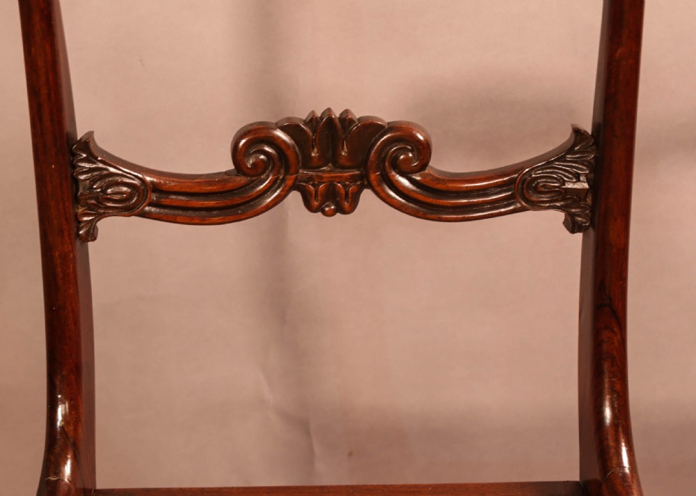 A Super Set of 6 Regency Dining Chairs in Rosewood View XIII