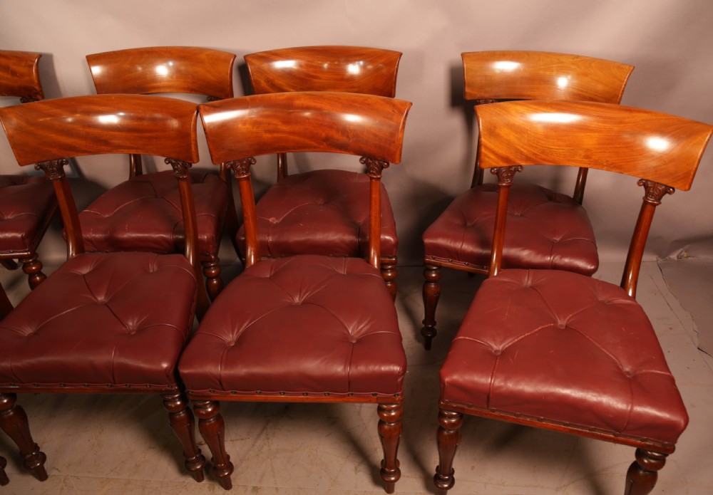 A Super set of 8 Victorian Dining chairs Mahogany View III