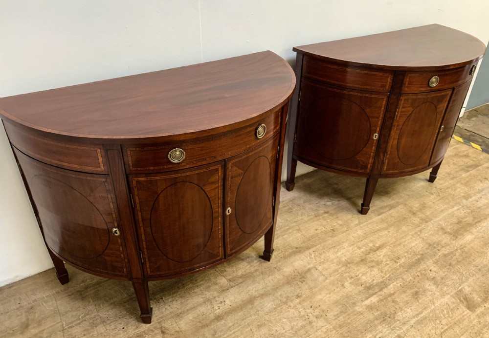A Very Rare Matching Pair of Georgian Sideboards View III