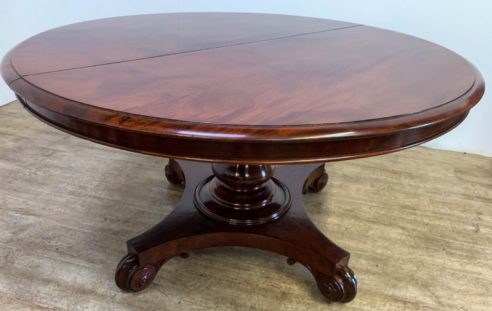 A Good William IV Extending Dining Table seats 8 View VII