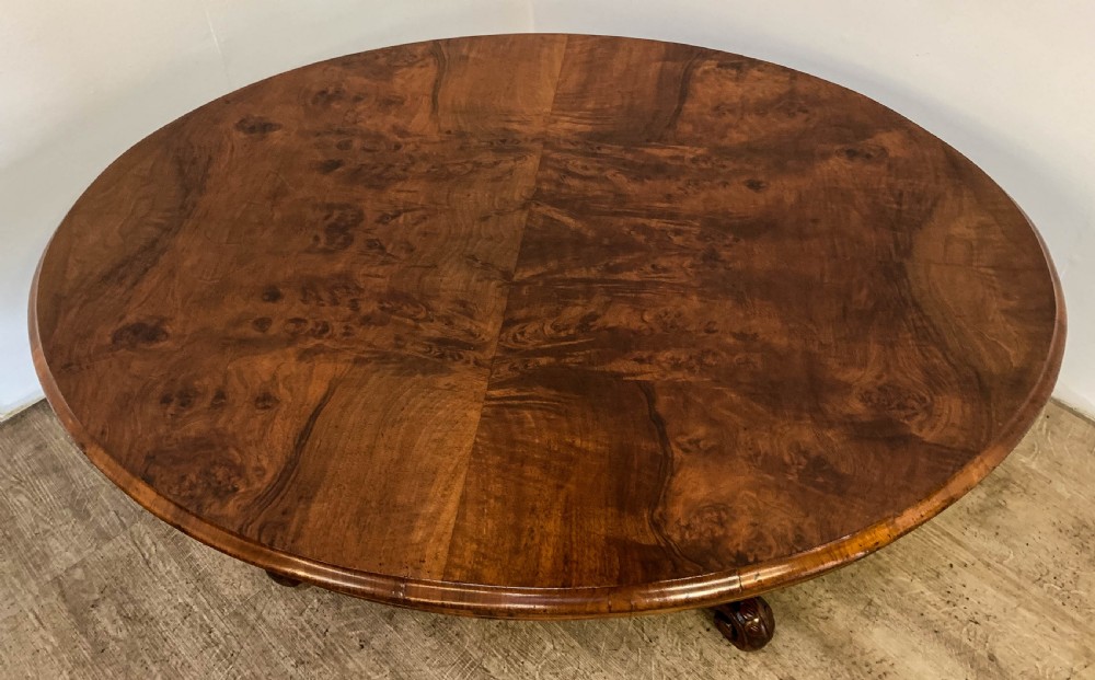A Victorian Ovel Coffee Table in Walnut View VII