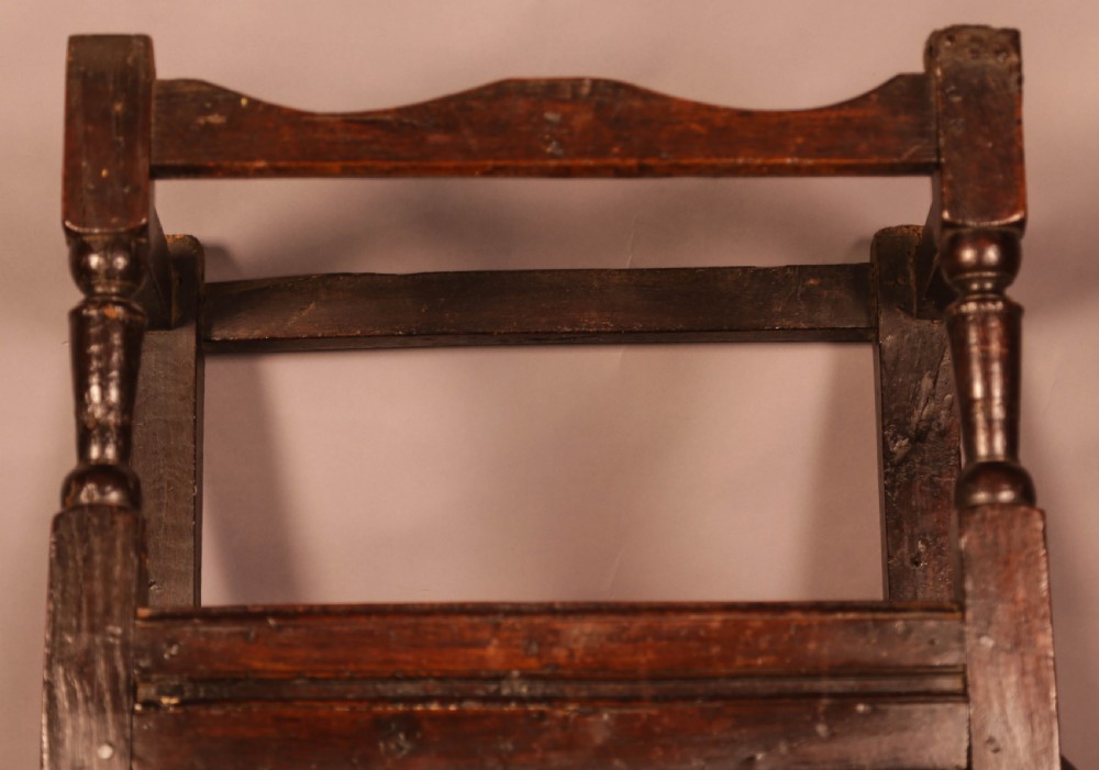 A Good 17th century Oak Wainscot Chair View IV