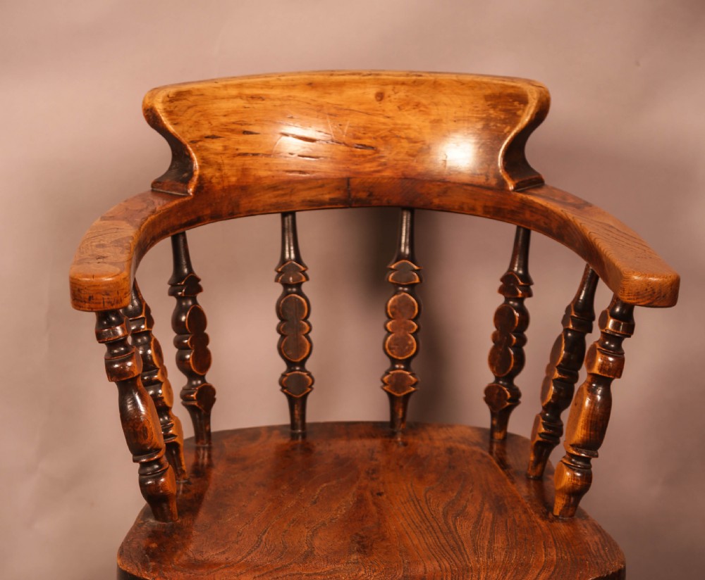 A Good Victorian Smokers bow in Ash with an Elm seat View II