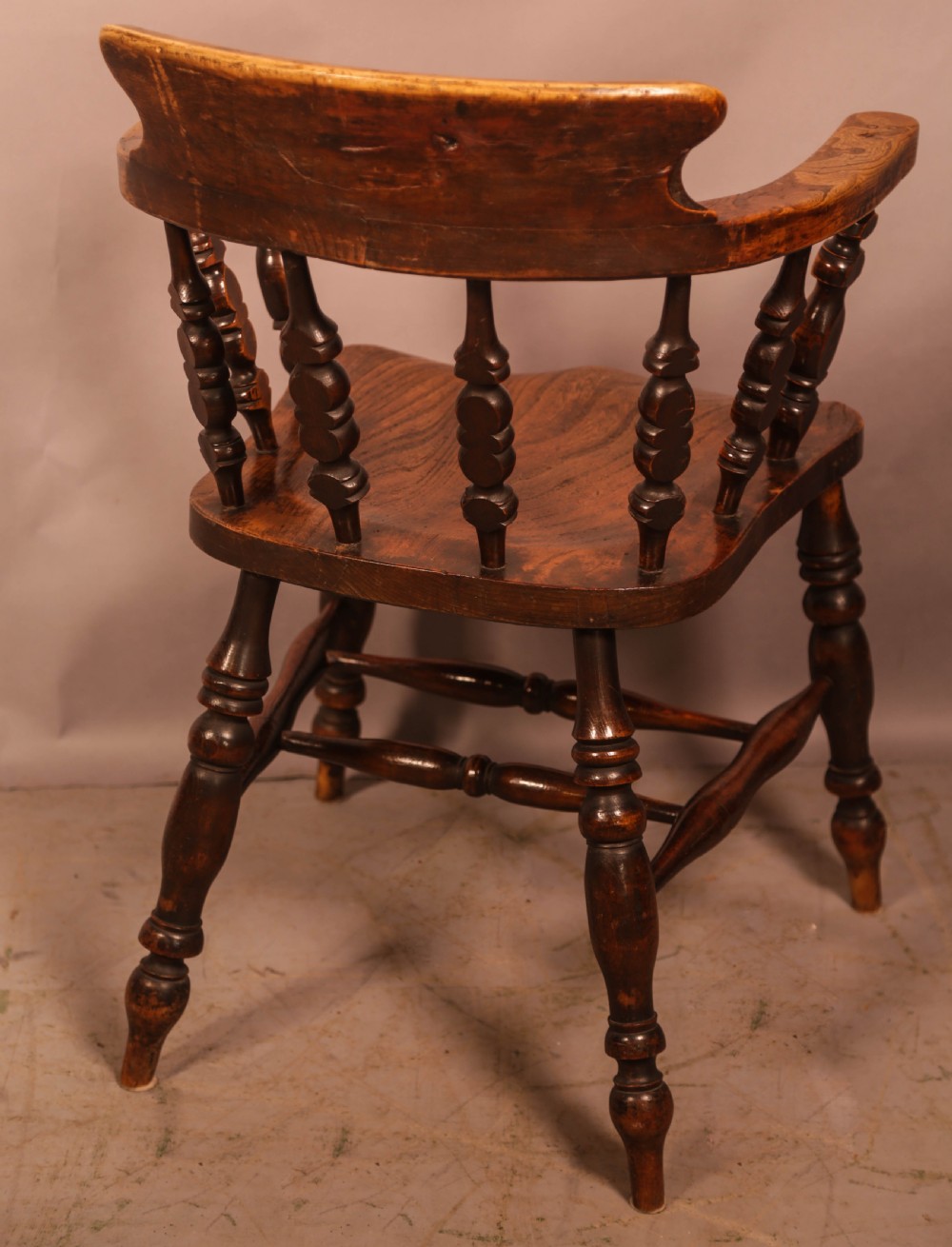 A Good Victorian Smokers bow in Ash with an Elm seat View VI
